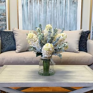 Hydrangea, Lilac In Vase
